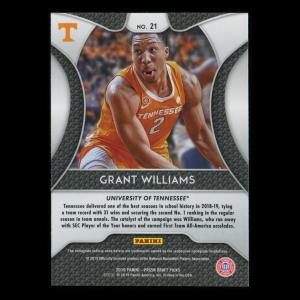 Grant Williams RC 2019-20 Prizm Draft Picks Rookie Volunteers | Celtics