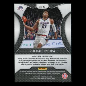 Rui Hachimura RC 2019-20 Prizm Draft Picks Rookie Bulldogs | Wizards