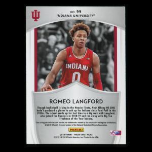 Romeo Langford RC 2019-20 Prizm Draft Picks Crusade Rookie Hoosiers | Celtics
