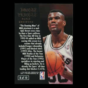 David Robinson 1994-95 Ultra Double Trouble Spurs