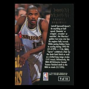 Latrell Sprewell 1994-95 Ultra Double Trouble Warriors