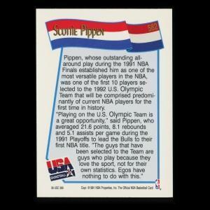 Scottie Pippen 1991-92 Hoops USA Basketball Bulls