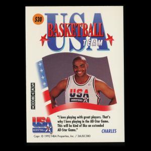 Charles Barkley 1991-92 Skybox Barcelona Team USA 