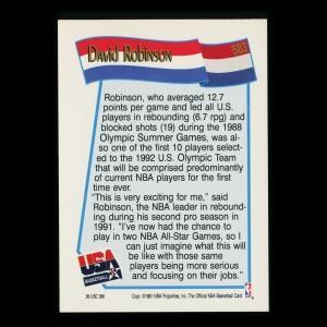 David Robinson 1991-92 Hoops USA Spurs