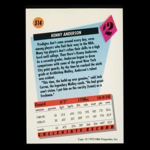 Kenny Anderson RC 1992-93 Skybox Rookie Nets