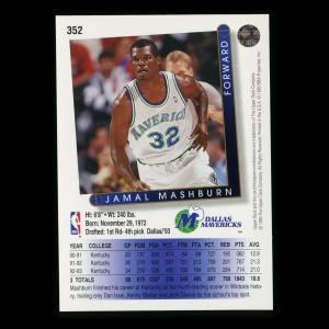 Jamal Mashburn RC 1993-94 Upper Deck Rookie Mavericks