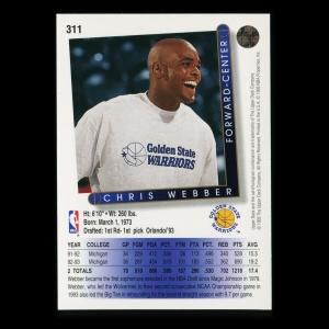 Chris Webber 1993-94 Upper Deck Warriors