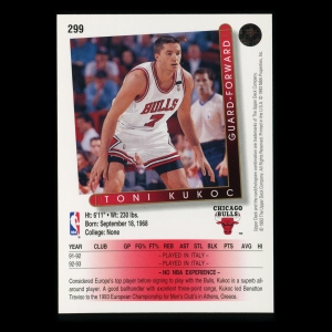 Toni Kukoc 1993-94 Upper Deck Bulls