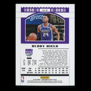 Buddy Hield 2019-20 Contenders Draft Picks Draft Ticket Kings 19/99