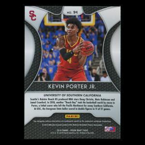 Kevin Porter Jr. RC 2019-20 Prizm Draft Picks Rookie Trojans | Cavaliers