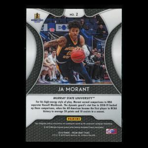 Ja Morant RC 2019-20 Prizm Draft Picks Rookie Racers | Grizzlies