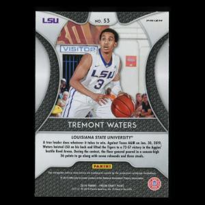 Tremont Waters RC 2019-20 Prizm Draft Picks Silver Rookie Tigers | Celtics