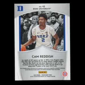 Cam Reddish RC 2019-20 Prizm Draft Picks Crusade Rookie Blue Devils | Hawks