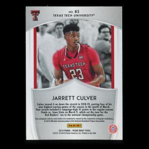 Jarrett Culver RC 2019-20 Prizm Draft Picks Crusade Rookie Red Raiders | Timberwolves