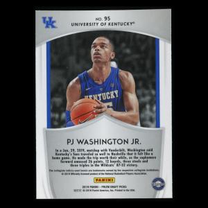 PJ Washington RC 2019-20 Prizm Draft Picks Crusade Rookie Wildcats | Hornets