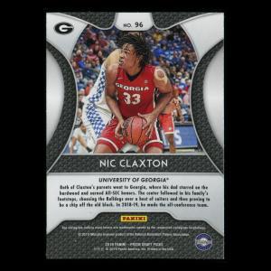Nic Claxton RC 2019-20 Prizm Draft Picks Rookie Bulldogs | Nets