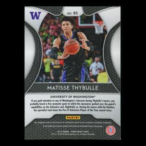 Matisse Thybulle RC 2019-20 Prizm Draft Picks Rookie Huskies | 76ers