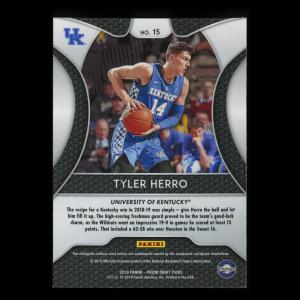 Tyler Herro RC 2019-20 Prizm Draft Picks Rookie Wildcats | Heat