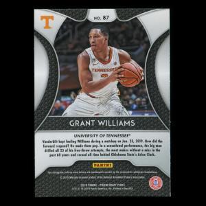 Grant Williams RC 2019-20 Prizm Draft Picks Rookie Volunteers | Celtics