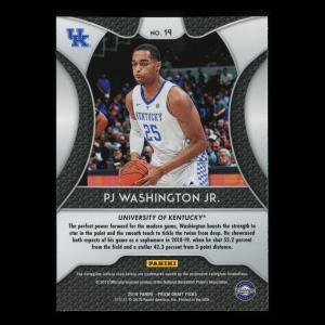 PJ Washington RC 2019-20 Prizm Draft Picks Rookie Wildcats | Hornets