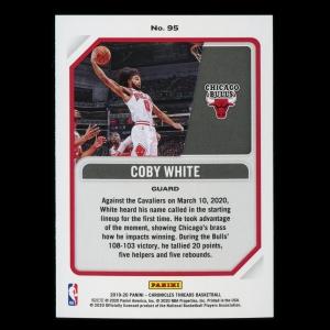 Coby White RC 2019-20 Chronicles Threads Rookie Bulls