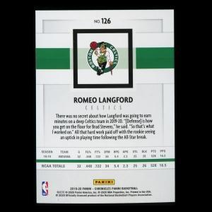 Romeo Langford RC 2019-20 Chronicles Panini Rookie Celtics