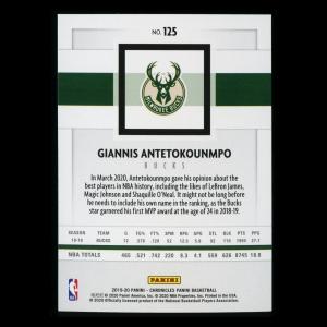 Giannis Antetokounmpo 2019-20 Chronicles Panini Bucks