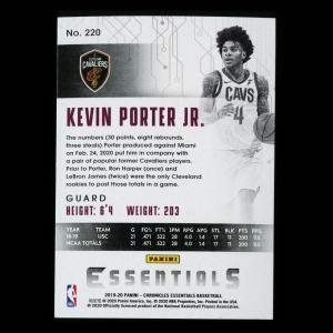 Kevin Porter Jr. RC 2019-20 Chronicles Essentials Rookie Cavaliers