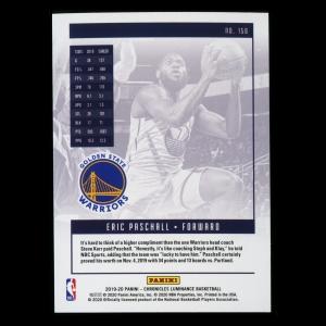 Eric Paschall RC 2019-20 Chronicles Luminance Rookie Warriors