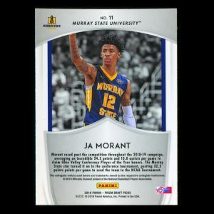 Ja Morant RC 2019-20 Prizm Draft Picks Crusade Rookie Racers | Grizzlies