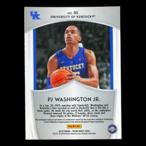 PJ Washington RC 2019-20 Prizm Draft Picks Crusade Rookie Wildcats | Hornets