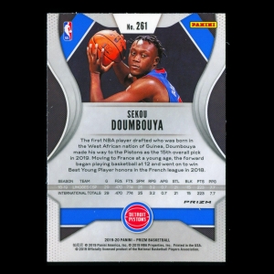 Sekou Doumbouya RC 2019-20 Prizm Silver Rookie Pistons