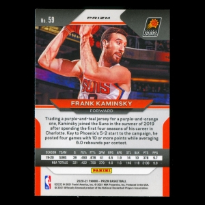 Frank Kaminsky 2020-21 Prizm Pink Ice Suns