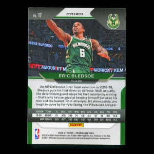 Eric Bledsoe 2020-21 Prizm Pink Ice Bucks
