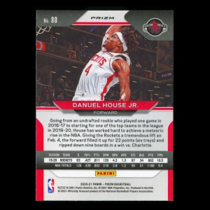 Danuel House Jr. 2020-21 Prizm Green Rockets