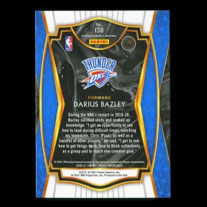 Darius Bazley 2021 Select Premier Level Thunder
