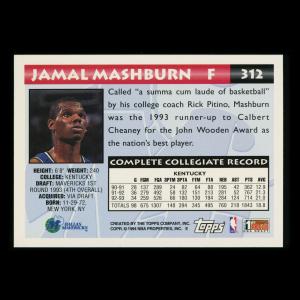 Jamal Mashburn RC 1993-94 Topps 1st Round Draft Rookie Mavericks