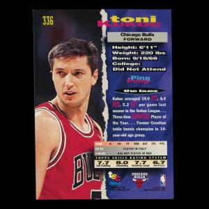 Toni Kukoc RC 1993-94 Topps Stadium Club Rookie Bulls