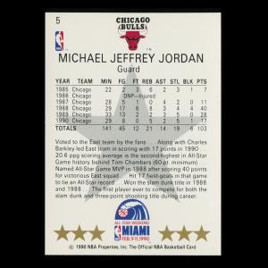 Michael Jordan 1990-91 Hoops All-Star East Bulls