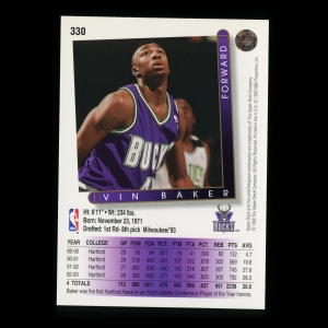 Vin Baker RC 1993-94 Upper Deck Rookie Bucks