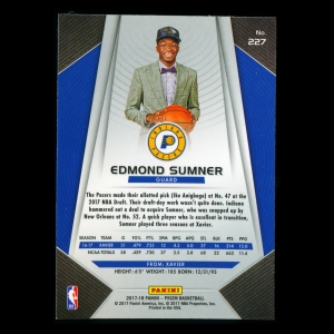 Edmond Sumner RC 2017-18 Prizm Rookie Pacers