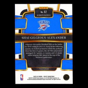 Shai Gilgeous-Alexander 2023-24 Select Blue Thunder
