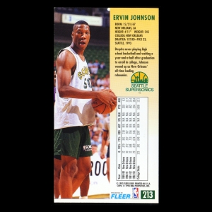Ervin Johnson RC 1993-94 Jam Session Rookie Supersonics