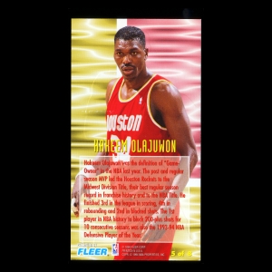 Hakeem Olajuwon 1994-95 Jam Session Gamebreakers Rockets