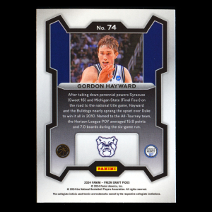 Gordon Hayward 2024-25 Panini Prizm Draft Picks Bulldogs