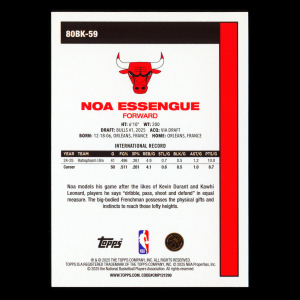 Noa Essengue 2025-26 Topps '80-81 Topps Retro Bulls