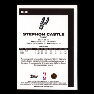 Stephon Castle 2025-26 Topps '80-81 Topps Chrome Spurs