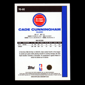 Cade Cunningham 2025-26 Topps '80-81 Topps Chrome Pistons