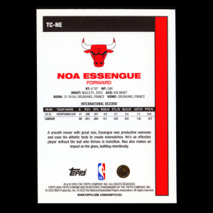 Noa Essengue RC 2025-26 Topps '80-81 Topps Chrome Rookie Bulls
