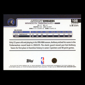 Anthony Edwards 2025-26 Topps Timberwolves